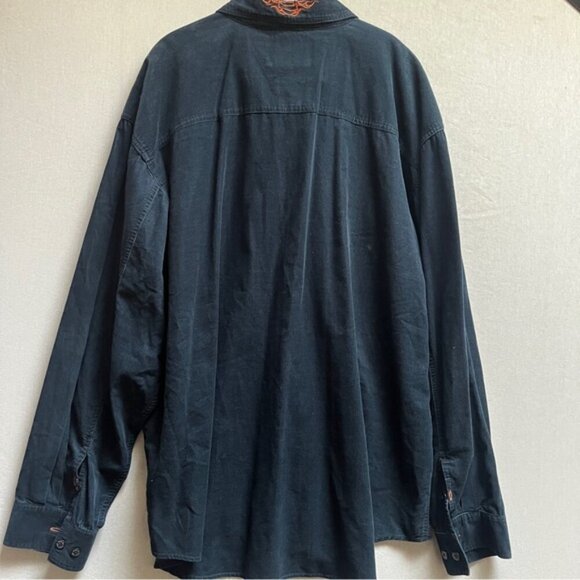 Harley Davidson corduroy button up shirt Sz 2XL - Picture 2 of 9